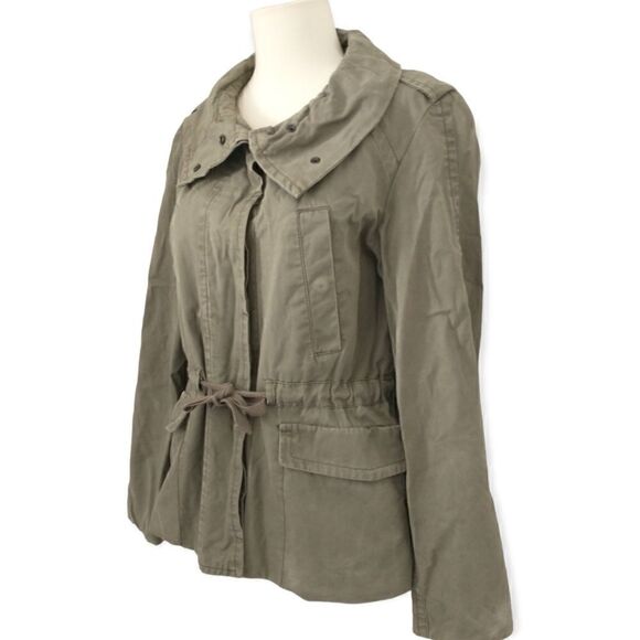 Y2K GAP Womens Army Jacket XS Chore Utility Military Barn Khaki Grunge Field - Picture 5 of 16
